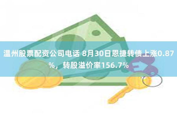 温州股票配资公司电话 8月30日恩捷转债上涨0.87%，转股溢价率156.7%